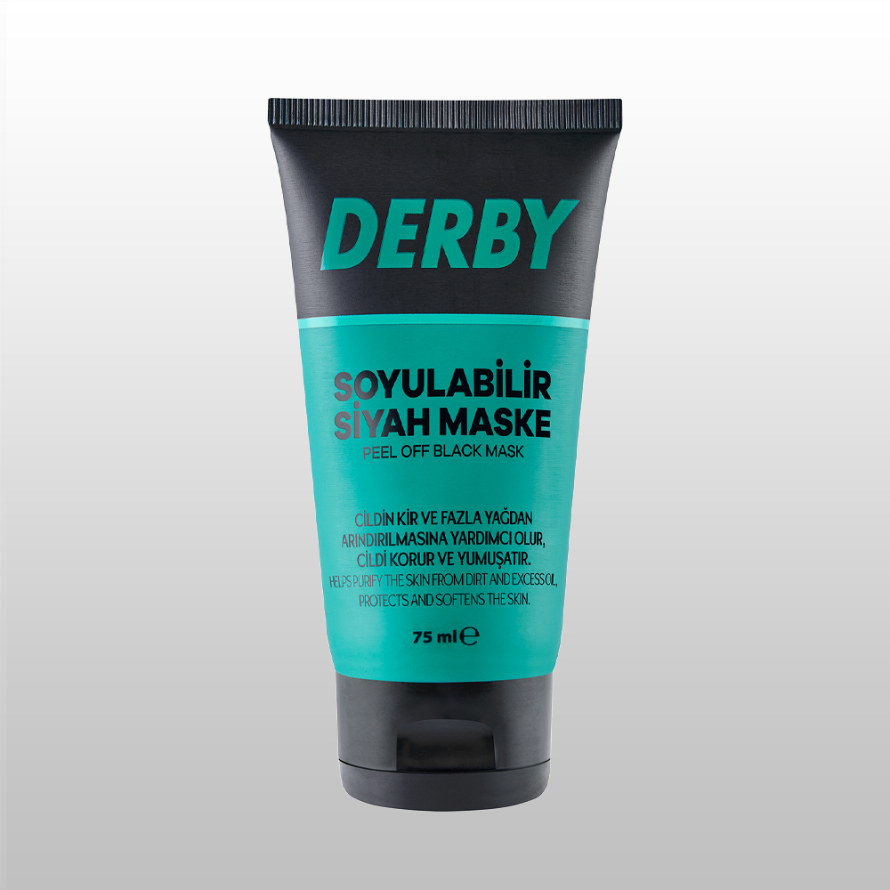 Derby Siyah Soyulabilen Maske